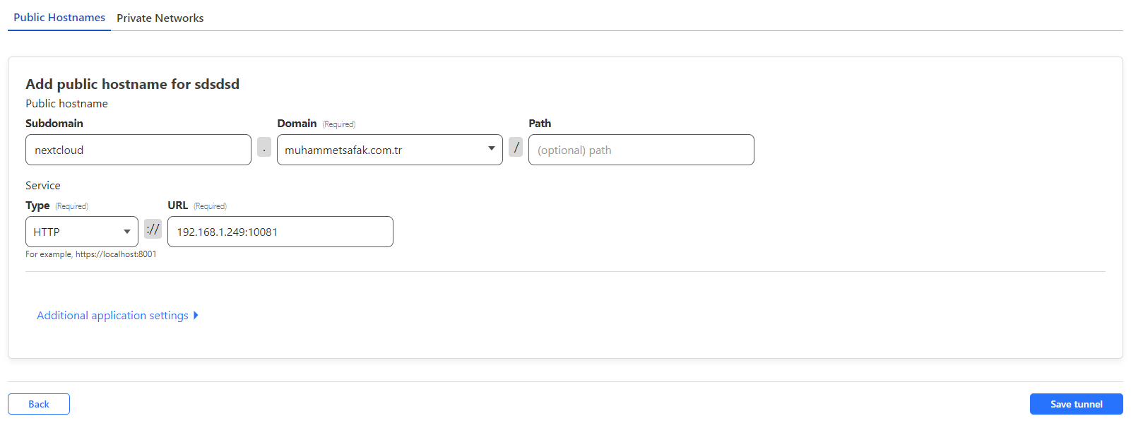 Cloudflare Tunnel ile subdomain ve port yönlendirmesi